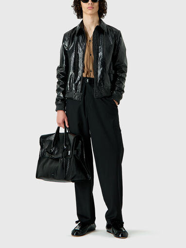 Black wool trousers - 5