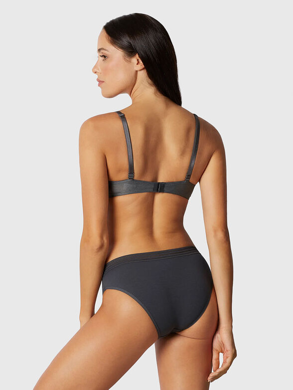 GINGER blue bra with triangle cups - 3