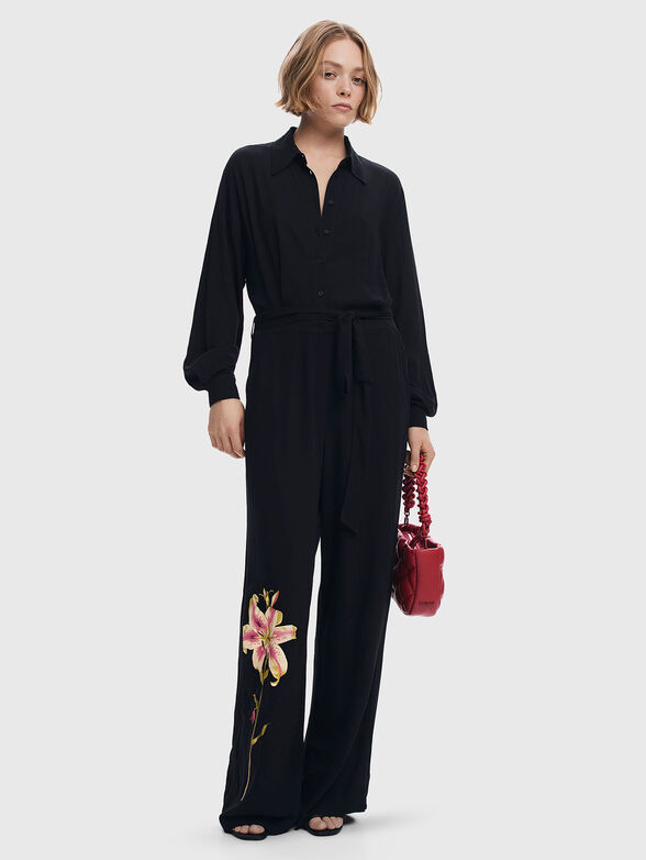 LIRIO jumpsuit with floral detail - 1