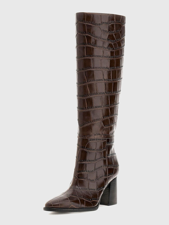 PERINNA boots with crocodile effect - 2