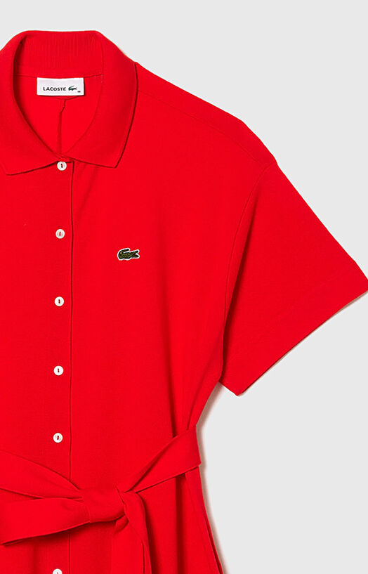 lacoste dress red Slim Fit Red Lacoste Dress Glitter Red Mermaid Spaghetti Straps Cut Out  Prom Dress With Slit