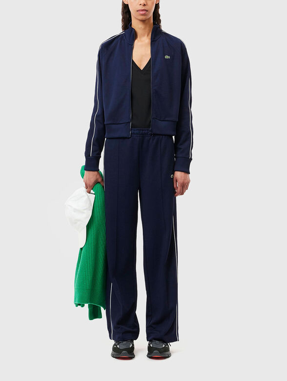 Black T-shirt with V-neck - 2