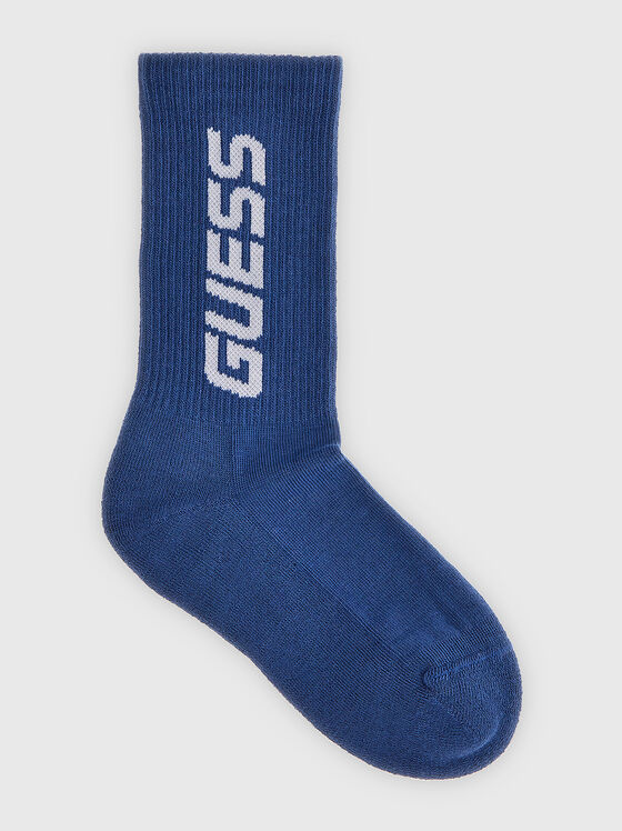 Socks with logo accent in black - 1
