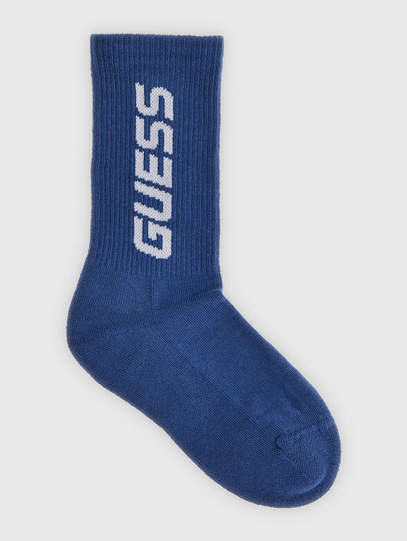 Socks with logo accent in black - 1