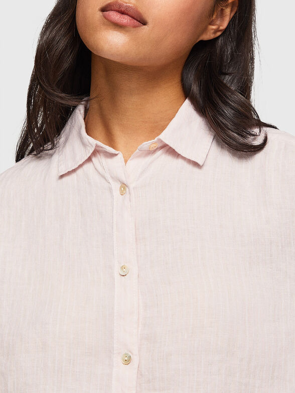 BARINELI shirt from linen blend - 4