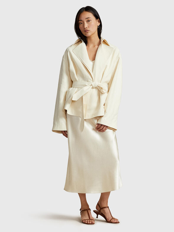 Short cotton trench  - 2