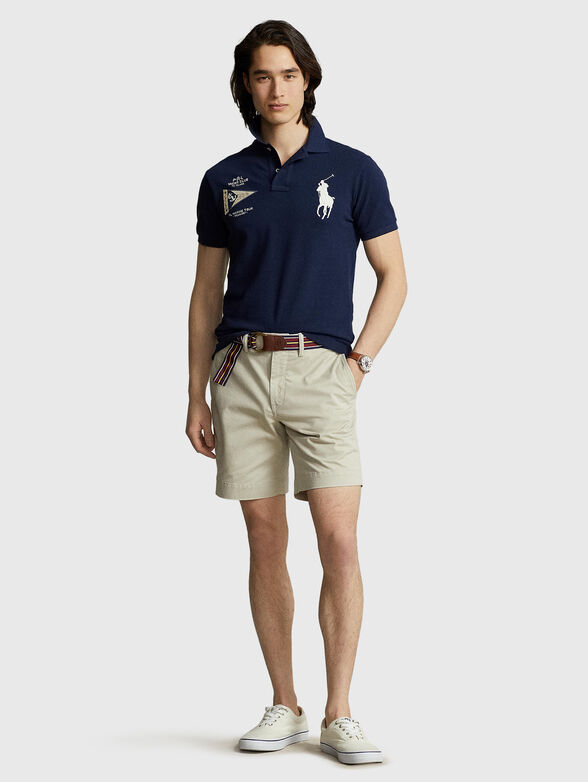 Contrast-logo Polo Shirt  - 2