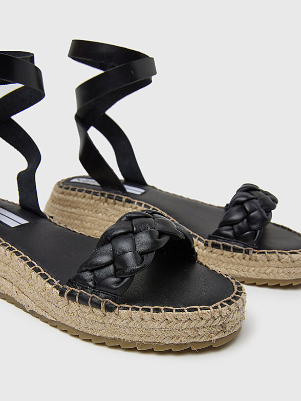 KATE BRAIDED sandals with leather details - 2