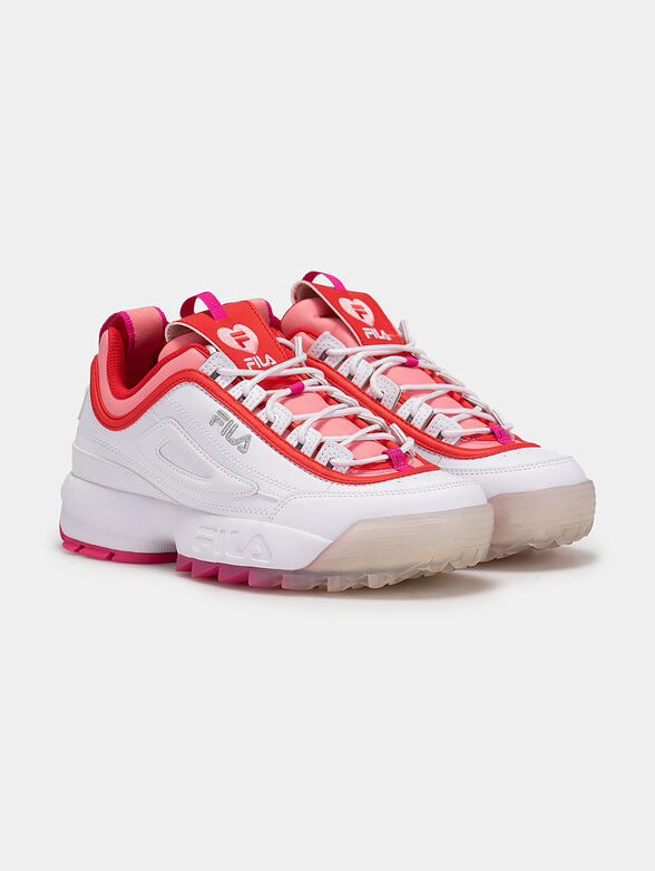 DISRUPTOR V white sneakers with colorful accents - 2