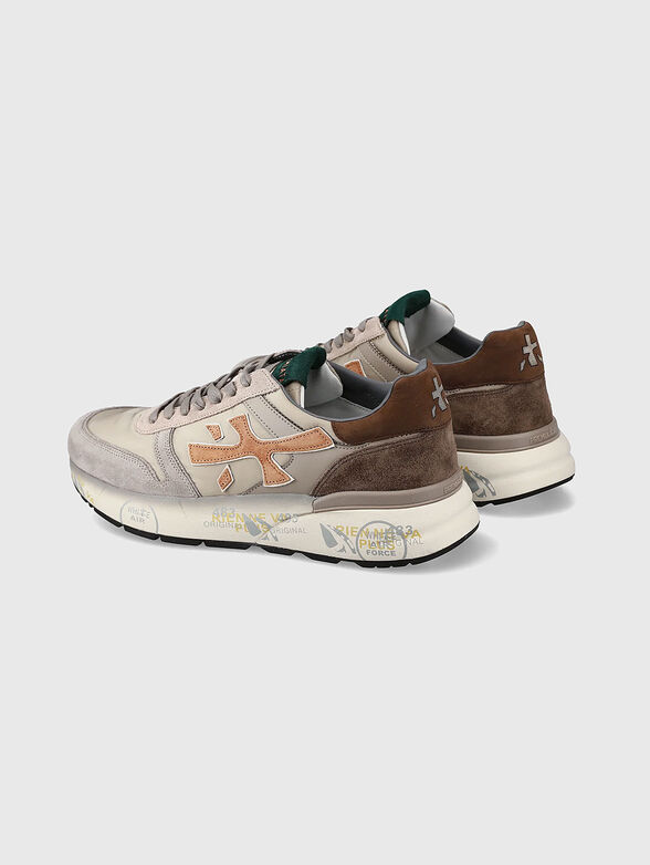 MICK suede and leather sports shoes - 3