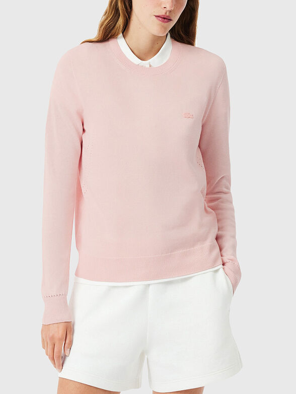 Knit crew neck sweater - 1