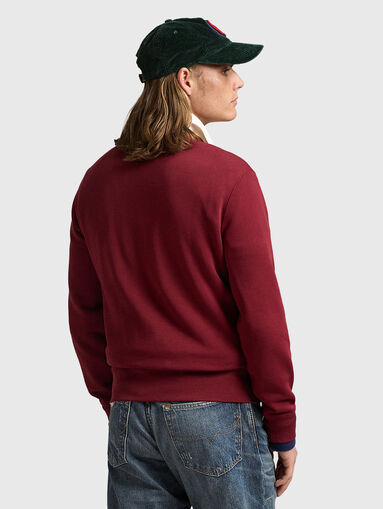 Red sweatshirt with Polo Bear motif - 3