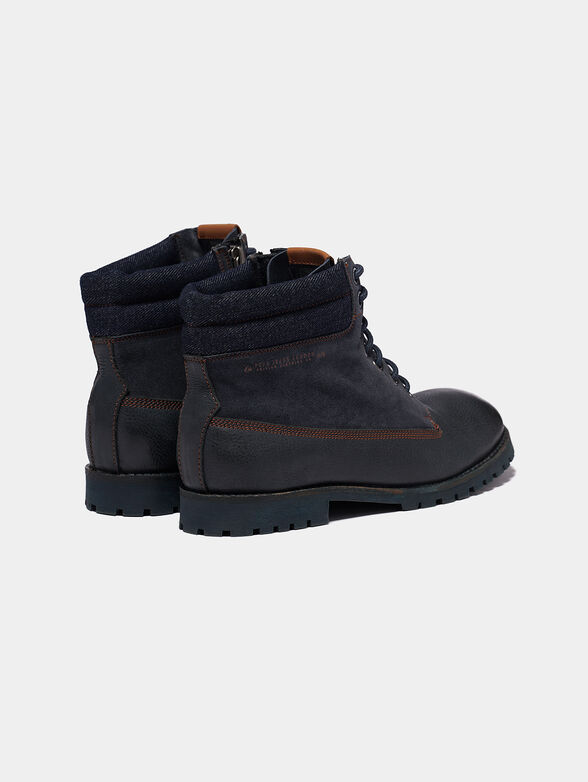 COMBAT DENIM Blue boots - 2