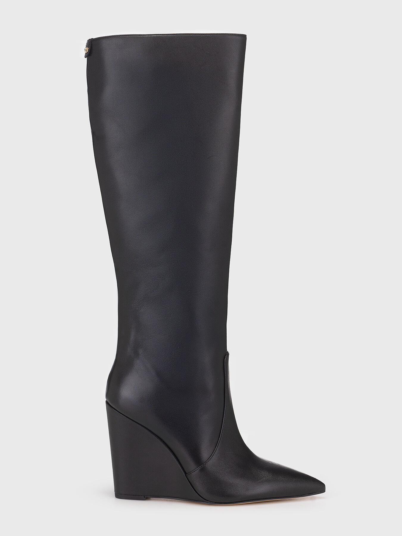 Michael kors black leather boots online