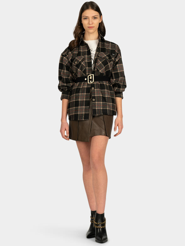 PLONGE leather skirt - 2