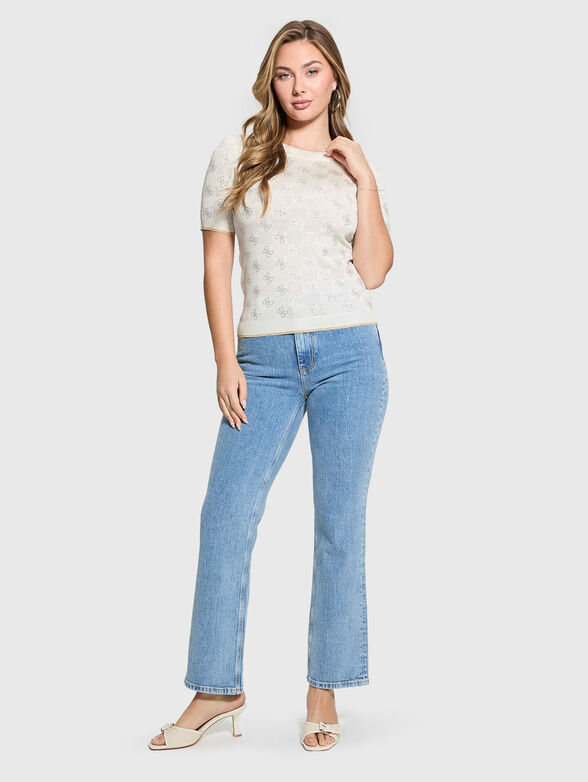 ROSIE blouse with perforations and logo  - 2