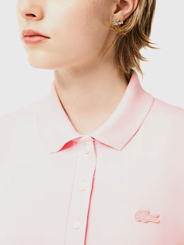 Burgundy cotton polo shirt - 4