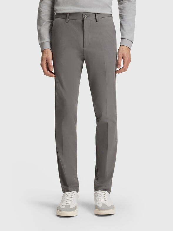 Cotton slim trousers - 1