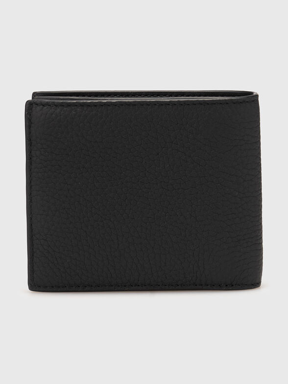 Leather wallet with logo - 1