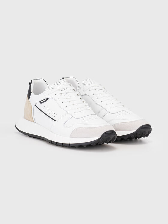 KILIAN leather sports shoes with contrasting details - 2
