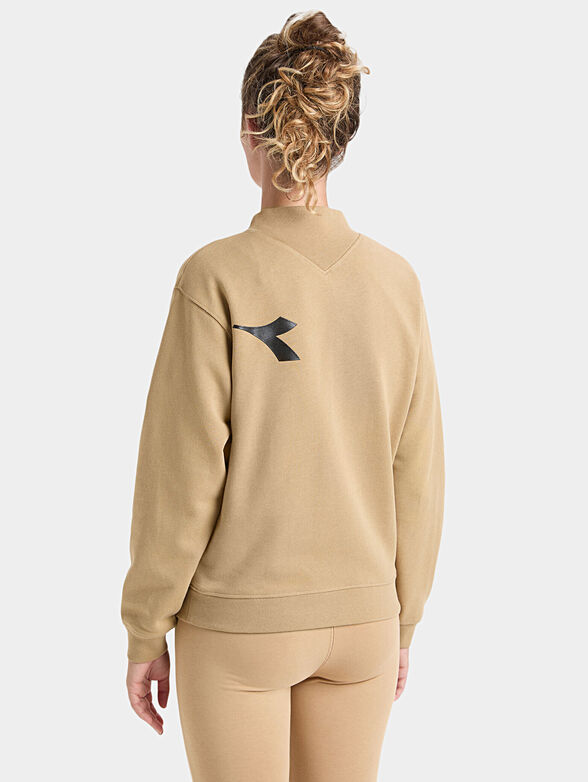 MANIFESTO cotton beige sweatshirt - 2
