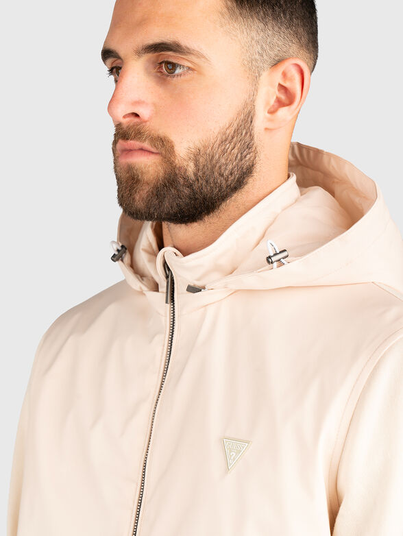 Jacket with removable hood - 4