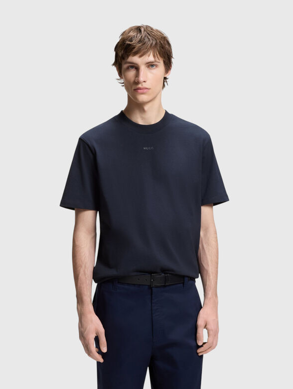 Oversized T-shirt with oval neckline - 1