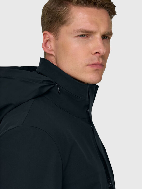 Dark blue coat with a mini logo - 4