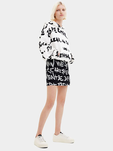 LEA skirt with graffiti print - 5