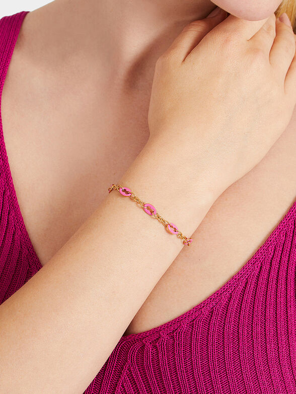POP LINKS bracelet with pink elements - 2