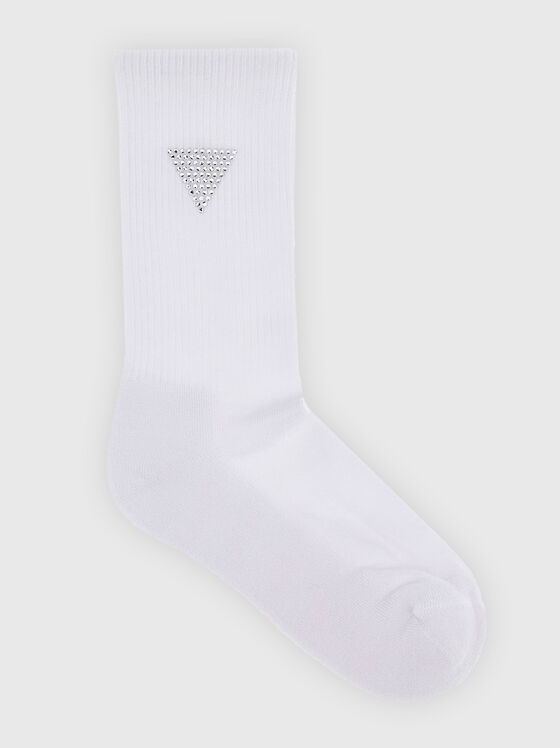Чорапи с апликирани кристали - 1