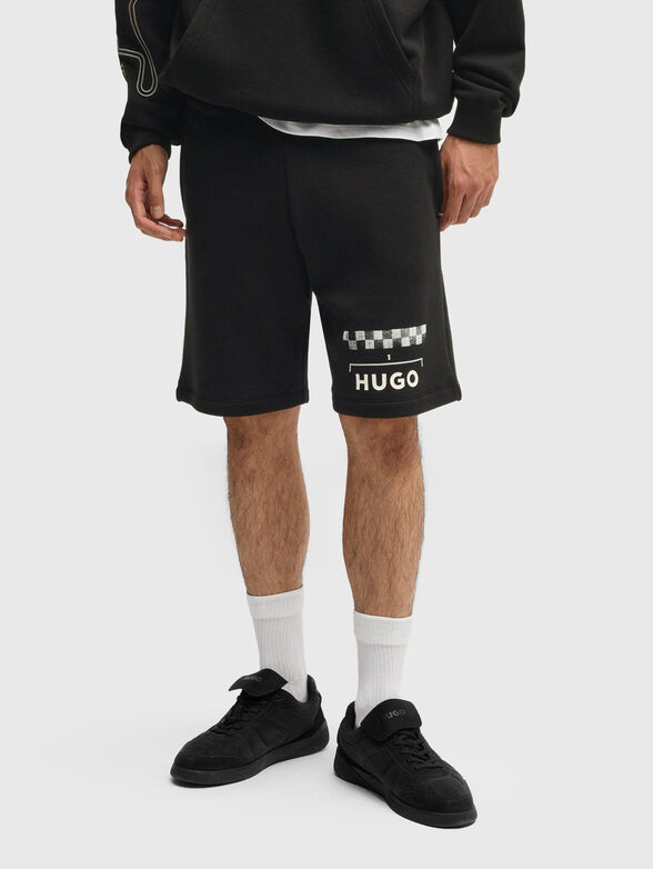 Cotton shorts with logo - 1