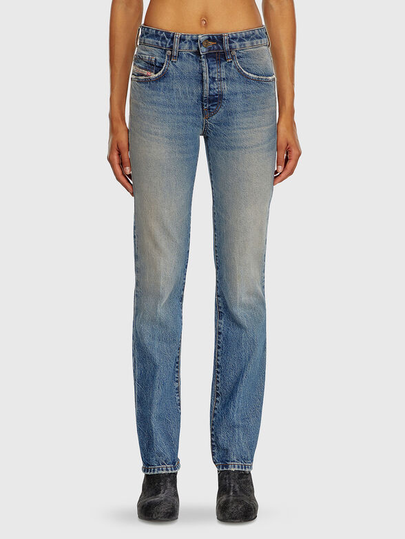 Low-waisted jeans with faded effect - 1