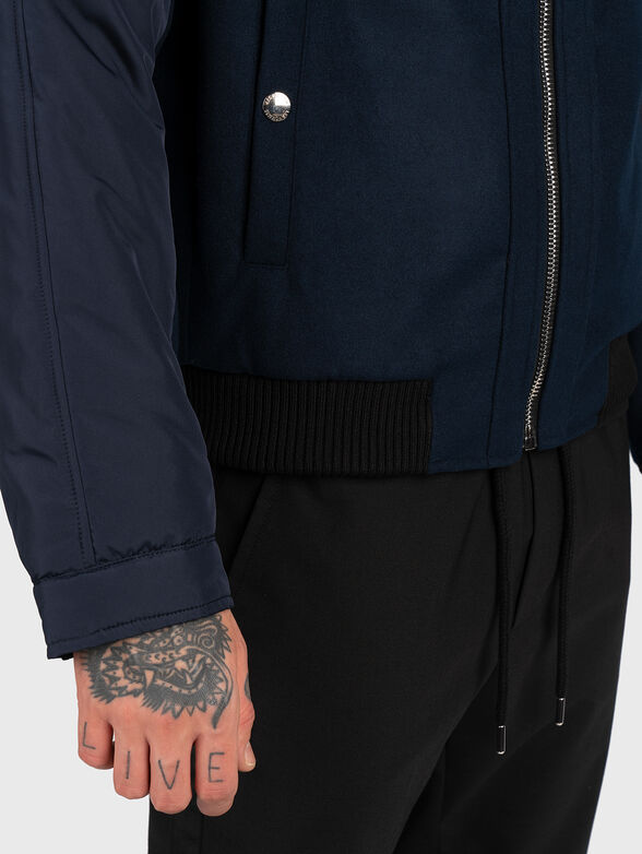 Wool blend bomber jacket - 5