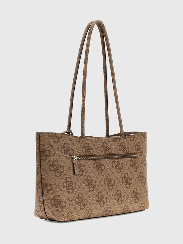 Brown logo print bag - 2