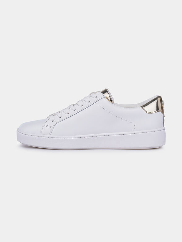 IRVING Leather sneakers with gold-tone details - 5