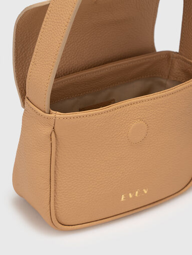 LUISA leather bag in beige - 5