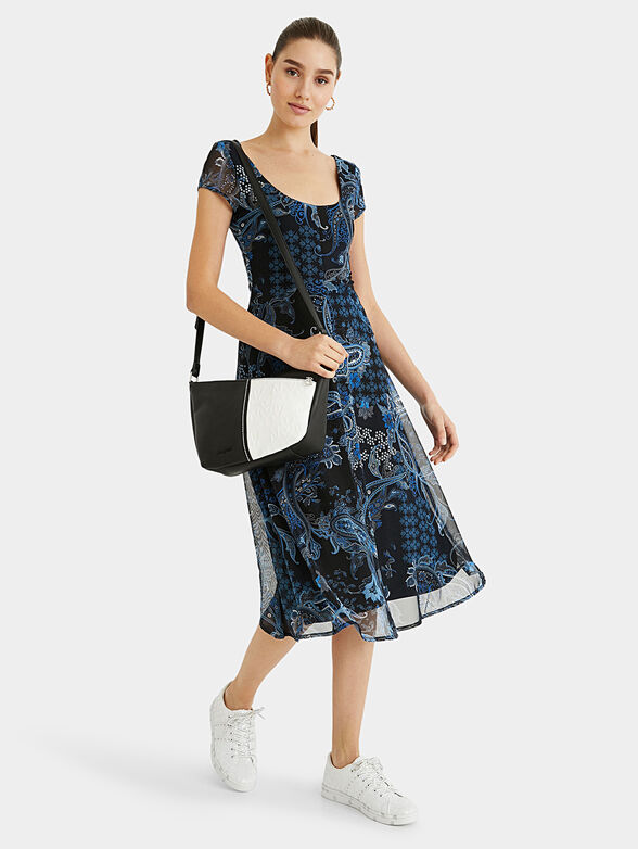 CAPRI Dress with contrasting print - 3
