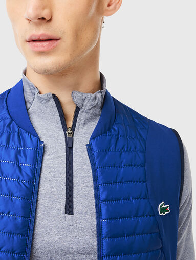 Reversible vest in blue  - 4