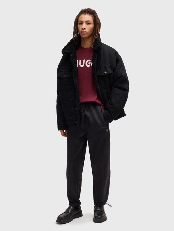 DULIVIO beige T-shirt with logo lettering - 2