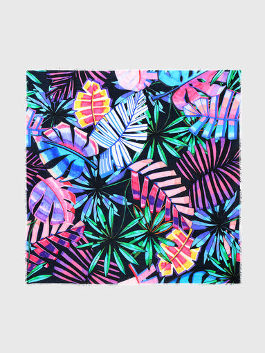 BEACH TIME scarf with flroal print - 3