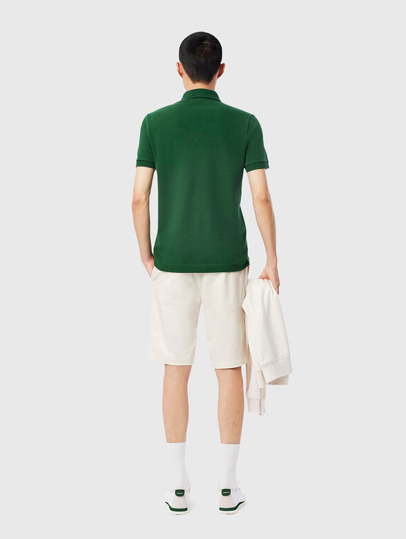 Shorts with logo embroidery in brown - 2