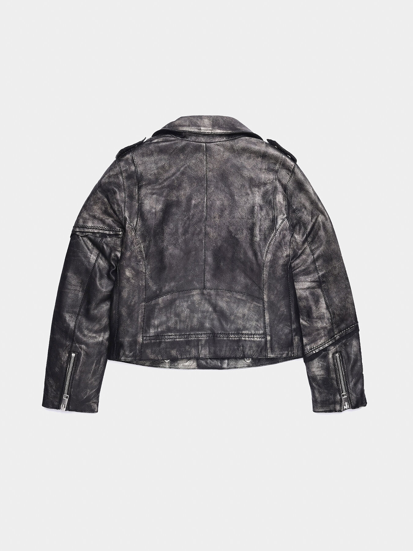 JINGRAN Motorcycle jacket in silvery leather brand DIESEL KIDS —  Globalbrandsstore.com/en