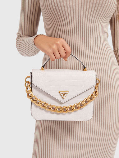RETOUR crossbody bag with croc texture - 3