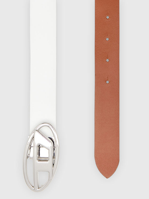 D LOGO B-1DR W REV II 30 leather belt - 2