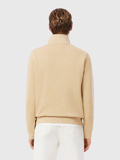High neck zipped interlock sweatshirt - 3