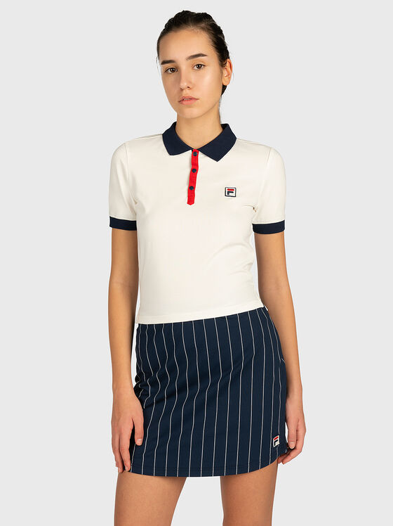 HATEYA Polo-shirt with contrasting collar  - 1