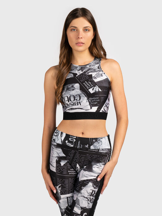 Sports top with print