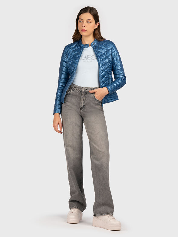 Quilted jacket with 4G logo print - 2