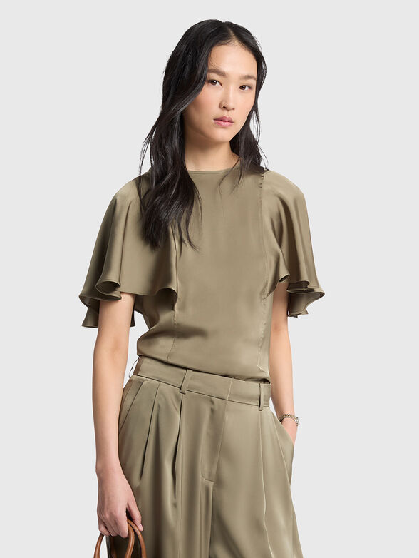 Satin blouse - 1